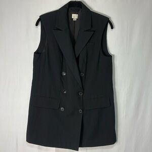 A New Day Black Double-Breasted Vest
